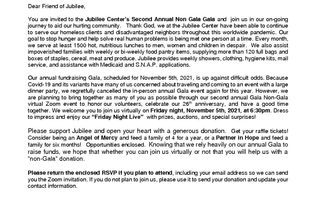 Gala Invite Letter 2021 All Saints Episcopal Church