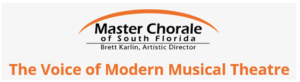 logo of orange arch with text Master Chorale of South Florida